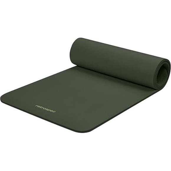 Yoga Mat 1/2" Thick w/Nylon Strap for Men & Women - Non Slip Exercise Mat - Picture 7 of 7